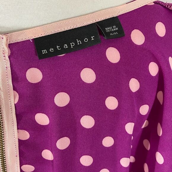 NWOT Metaphor Polka Dot Short Sleeve Top - Picture 4 of 5